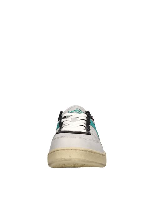 Sneakers in pelle DIADORA HERITAGE | MI BASKET ROW CUTBIANCO-VERDE-GRIGIO-NERO